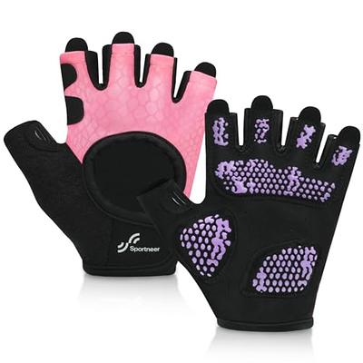 SueStar Partial Weight Lifting Gloves, 3/4 Finger Workout Gloves