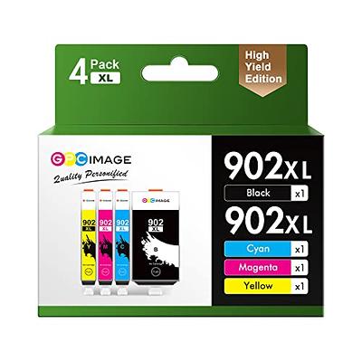 902 902XL 902XL Ink Cartridges Replacement for HP Cartridge 902XL for  Officejet Pro 6978 6960 6962 6968 6954 6958 6950 6951 6970 Printers (Black  Cyan Magenta Yellow, 4 Pack) 