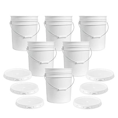 Buckets for Storage, 6 Gallon, Food Grade