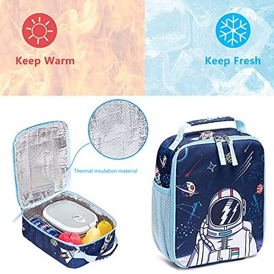School Backpacks Boys Space Astronaut Backpack with Lunch Bag and