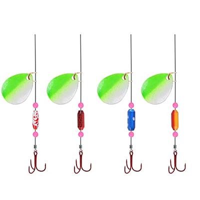 Fishing Lures Spinner Making Kit, 150Pcs Colorful Colorado Blades Lure  Making Supplies for Inline Spinners Walleye Rigs Tackle Box