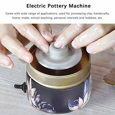 Mini Pottery Wheel Machine, Ceramic Electric DIY Potter's Wheel Forming  Machine with 2000RPM Art Craft Clay Tools for Children Adults Kids (Blue) -  Yahoo Shopping