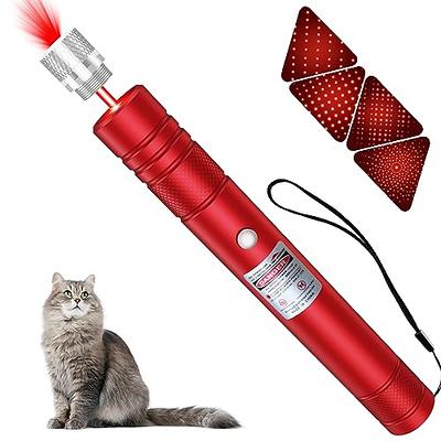 Red Laser Pointer High Power Rechargeable Lazer Pointer, Laser Pen with Long Range Adjustable Focus with Star Cap, Laser Pointer Pen Suitable for