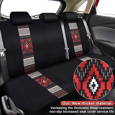 Riakrum 15 Pcs Sun and Moon Car Seat Cover Full Set Car Front Seat Covers  Steering