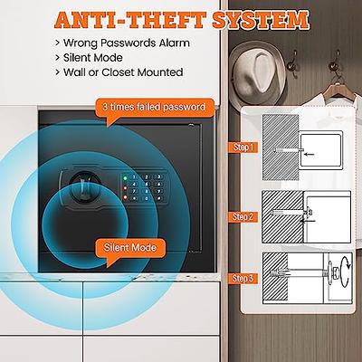 KYODOLED Fireproof Document Box with Key Lock,Safe Storage Box