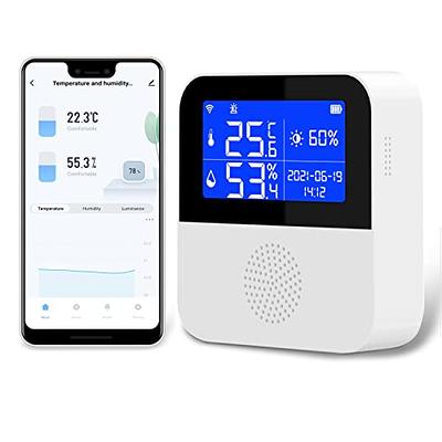 WiFi Thermometer Hygrometer Combo: 1. Smart Temperature Humidity Sensor  with LCD Display 2. Digital Indoor Temperature Gauge with LCD Backlit  Display, Free App Alerts, Compatible with Alexa - Yahoo Shopping