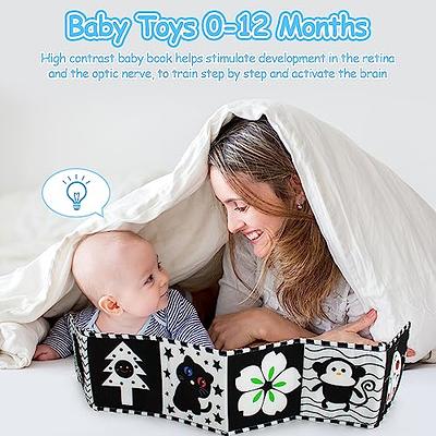 SAMMAS 3 Pcs Black and White High Contrast Baby Toys 0-6 Months for  Newborn, Babies Sensory Soft Book for Early Education, Infant Tummy Time  Cloth Book Toys, Montessori Toys for Babies - Yahoo Shopping