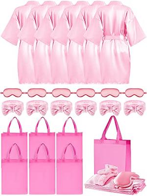 Sintuff 24 Pcs Kids Spa Party Supplies for Girls 6 Spa Party Robes 6 Tote  Bags 6 Headbands 6 Spa Masks (Pink Style,Size 14) - Yahoo Shopping