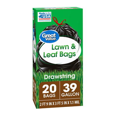 Glad ForceFlex Lawn & Leaf Trash Bags, 39 Gallon, 15 Bags 