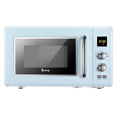 Nostalgia 0.9 cu. ft. Retro Countertop Small Microwave in White