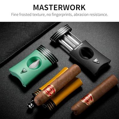 XIFEI Cigar Cutter V-Cut,3 in 1 V Cutter with Cigar Punch Cigar Stand