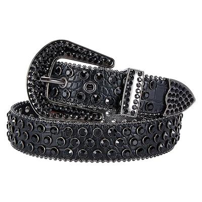 Bb Simon Turqouise Croc Leather Belt