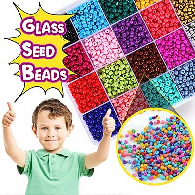 Goody King Jewelry Making Kit Beads for Bracelets - 5000+pcs Bead Craft Kit  Set, Glass Pony Seed Letter Alphabet DIY Art and Craft - Gift for Her