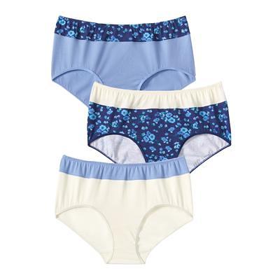 Plus Size Women's Cotton 3-Pack Color Block Full-Cut Brief by Comfort  Choice in Evening Blue Assorted (Size 13) Underwear - Yahoo Shopping