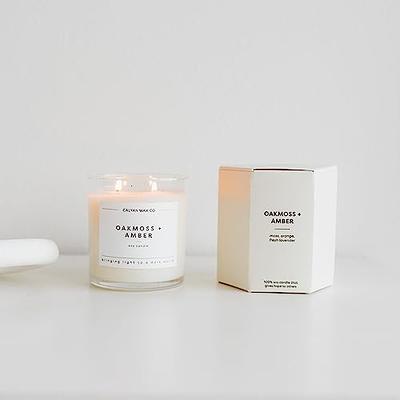  Benevolence LA Lemongrass & Basil Wood Wick Fall Candle for  Home - Scented Soy Candles
