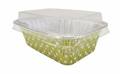 Shop Mini Foil Loaf Pans with Lids: Polka Dot Red Mini Loaf Pans