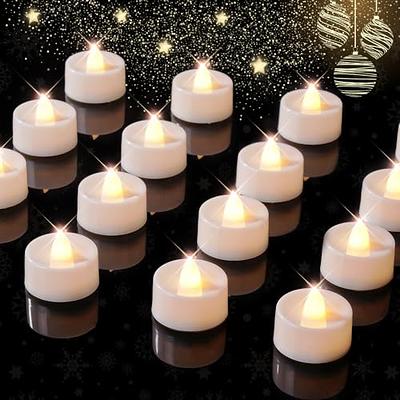 BEICHI 12-Pack Timer Tea Lights Candles Battery Operated, LED Tea Lights  with Timer, Built-in