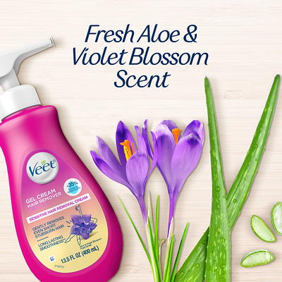 Veet Aloe Vera Legs & Body Hair Remover Gel Cream - 13.5 Fl Oz