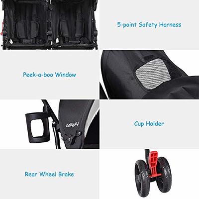 HONEY JOY Double Stroller, Compact Lightweight Stroller Side by Side,  Adjustable Canopy, Cup Holder & Storage Bag, Travel Stroller for Airplane,  Foldable Twin Umbrella Stroller for Infant and Toddler - Yahoo Shopping