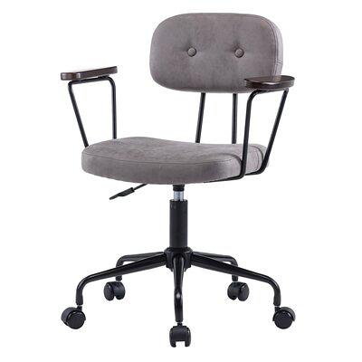 Executive Chair Red Barrel Studio Upholstery Color: Black/Silver