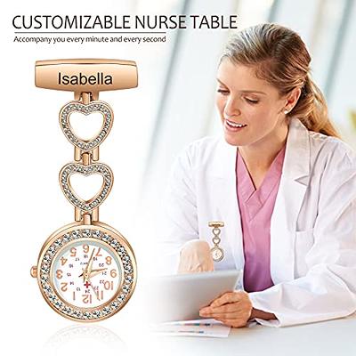 Nurse Watch with Second Hand for Women and Men Doctor Paramedic Tunic Lapel  Pin-on Brooch Fob Quartz Watch Large Arabic Numeral Mark - 5 Pack :  Amazon.in: Fashion