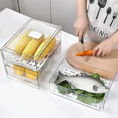 Moretoes 6 Pack Clear Snack Organizers, Food Storage Organizer Bins,  Plastic Organization for Pantry, Kitchen, Fridge, Cabinet, Condiment,  Pouches