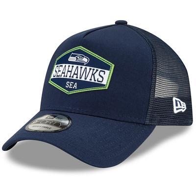 Men's New Era College Navy Seattle Seahawks Chain Stitch Heart 59FIFTY  Fitted Hat