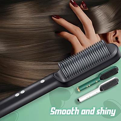 2023 New Negative Ion Hair Straightener Styling Comb, 5 Temp Settings 2 in  1 Hair Straightener Brush and Curler, Portable Electric Straightening Comb  10s Fast Heating & Anti-Scald for Women Thick Hair - Yahoo Shopping