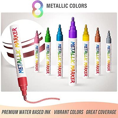  Chalkola Window Markers for Cars - 10 Vintage Colored Chalk  Pens - 3 in 1 Nib 15mm Jumbo Tip - Washable Liquid Chalk Markers for  Blackboard, Chalkboard, Windows, Glass 