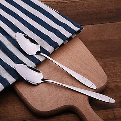 stainless steel kiwi knife spoon fork