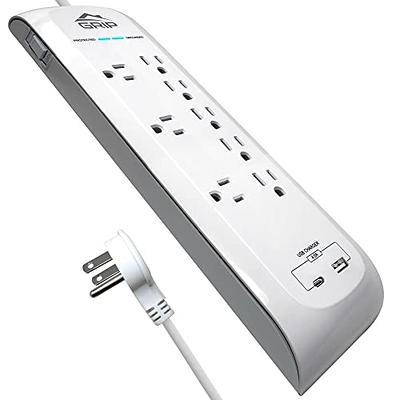 Monoprice 12 Outlet Power Surge Protector with 2 Built-In USB Charger Ports  - 4320 Joules 