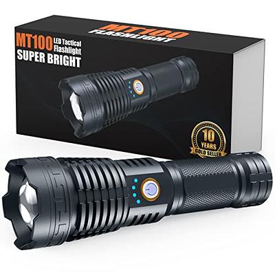 Blukar LED Flashlight Rechargeable, High Lumens Tactical Flashlight