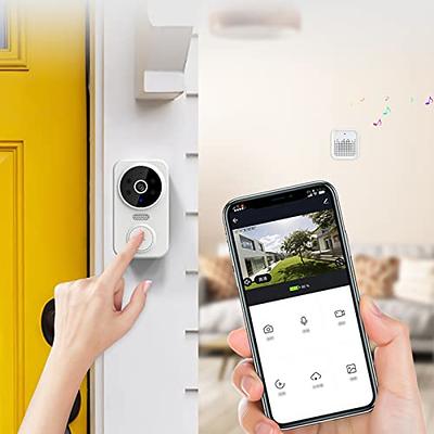 Smart Video Ring Doorbell Home Intercom, Smart Wireless Remote Video  Doorbell, High-definition Night Vision Wifi Charging Anti-theft Doorbell,  Two-way