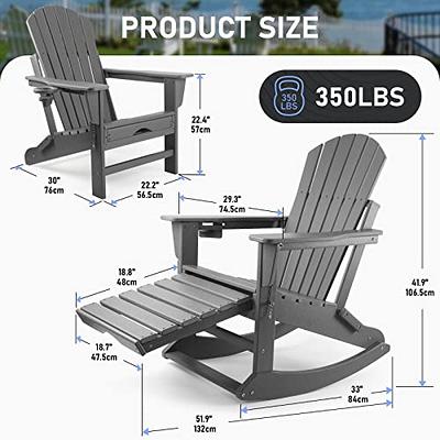 Adirondack Chair with Ottoman Folding Adirondack Chairs Rocking