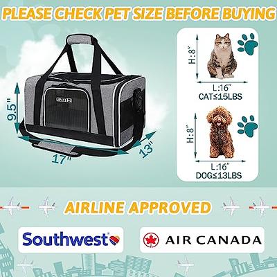 Pnimaund Cat Carrier Large Pet Carrier Soft Dog Carrier with Lockable  Zippers [2023New] Cat Carriers for Medium Large Cats Under 25 Lbs  Collapsible