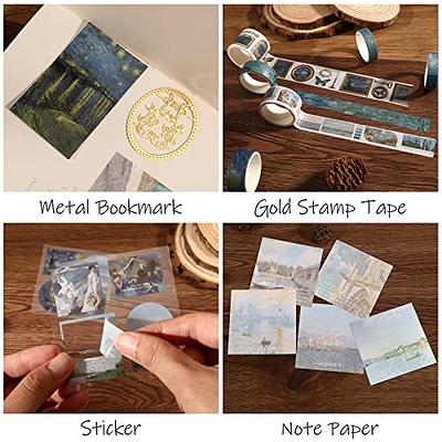 Draupnir Large Aesthetic Scrapbook Kit, Vintage Oil Painting Bullet Junk  Journal Kit with Scrapbook Supplies, B6 Notebook with Full Color Inner  Pages