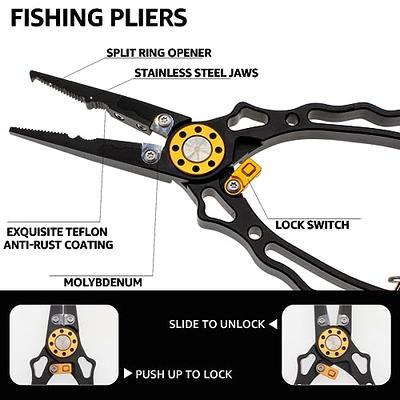 Lfemro Fishing Pliers, Fish Lip Gripper Muti-Function Fishing Pliers Hook  Remover Split Ring, Fly Fishing Tools Set, Fishing Gear, Fishing Gifts for  Men - Yahoo Shopping