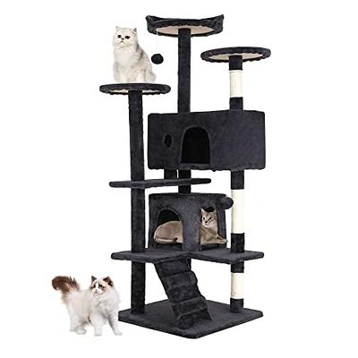 39.4 Daviston Disney Cubical Cat Condo with Lounging Towers Sisal Scratching Posts and Swatting Toys – Bring The Magic of Disney Into Your Home Cat T