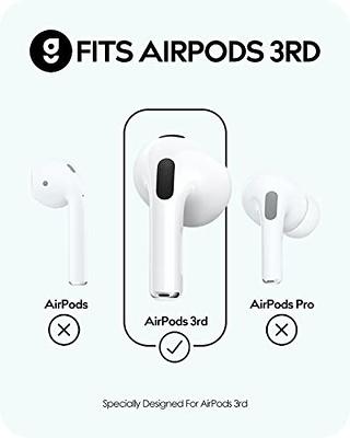  Gcioii 3 Pairs AirPods 3 Ear Covers [Fit in Case] Anti Slip  Silicone Sport Ear Tips,Anti Scratches Accessories Compatible with Apple AirPods  3rd Generation (Translucent) : Electronics