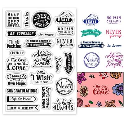 GLOBLELAND Daily Life Pattern Clear Stamps Silicone Stamp Cards for Card  Making Photo Album Decoration and DIY Scrapbooking 