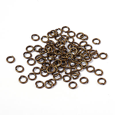 8mm/18g Jump Rings- Antique Copper