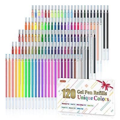 Shuttle Art 120 Unique Colors (No Duplicates) Gel Pens Gel Pen Set for Adult  Coloring Books Art Markers