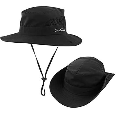 IYEBRAO 2 Pack Womens Ponytail Sun Hat UV Protection Bucket Hats