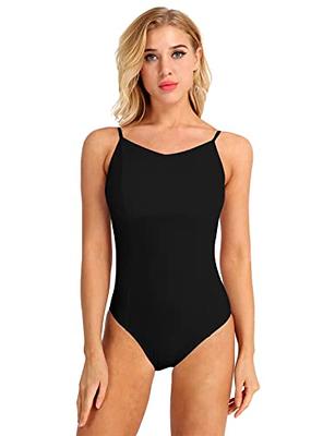 winying Womens Criss Cross Back Built In Shelf Bra Ballet Dance Leotard  Gymnastic Bodysuit Dancewear Black X-Large - Yahoo Shopping