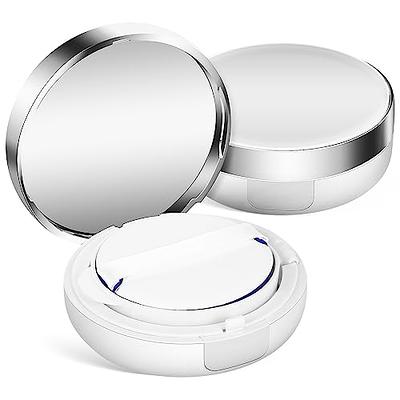 GIYOMI 2PCS Portable Loose Powder Container Makeup Case Travel Kit 10ml  Compact Container DIY Makeup Powder Case with Sponge Powder  Puff,Elasticated