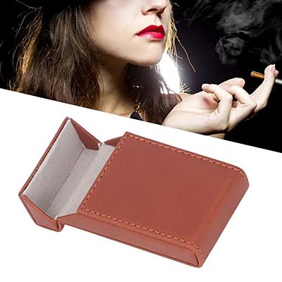 Cigar Case Cigarette Case Flip 20 Pcs Slim Cigars PU Smoking Accessories  for Outdoor Travel Cigar Holder Cigar Case Wear Proof (Coffee) - Yahoo  Shopping