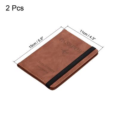 Vaultskin Kensington Leather Passport Wallet with RFID Protection Brown