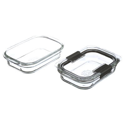 Rubbermaid 3.2 Cup Brilliance Glass Food Storage Containers, Set of 2