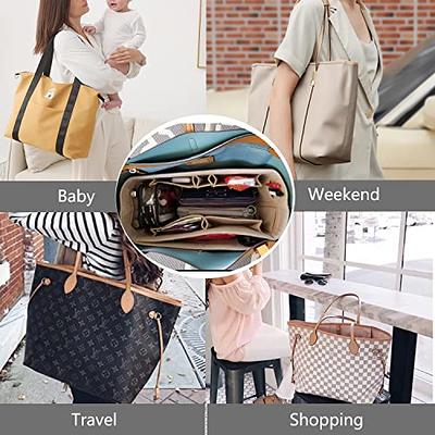 Purse Organizer Insert, Handbag Organizer, Bag in Bag Organizer, Perfect  for Speedy Neverfull and More, 5 Sizes (Medium, Beige)