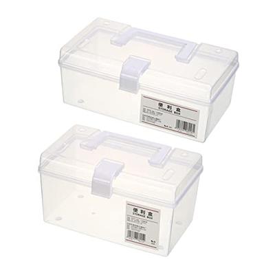 COHEALI 2pcs Box Transparent Medicine Box Ornament Storage Clear